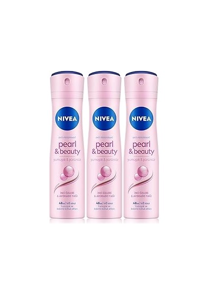 Kadın Sprey Deodorant Pearl&beauty, Ter ve Ter Kokusuna Karşı 48 Saat Anti-Perspirant Koruma