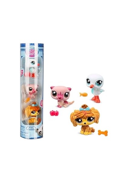 Littlest Pet Shop Minişler 3’lü Figür Seti S2 - Su Samuru – Martı – Köpek