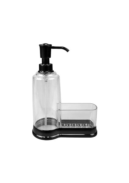 Basics Sünger Bölmeli Plastik Sabunluk, Siyah