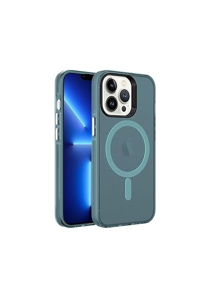 Zore Ile Uyumlu 13 Kılıf Şarj Özellikli Buzlu Transparan C-Pro Sert Kapak