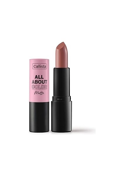 Callista All About Color Matte Lipstick Mat Görünümlü Ruj 507 Kiss Me More, Nude