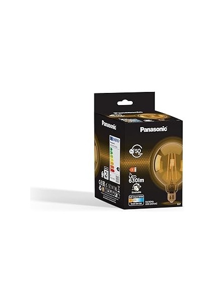 E27 Dim Edilebilir Filaman G125 Lamba 7W 630LM 2000K