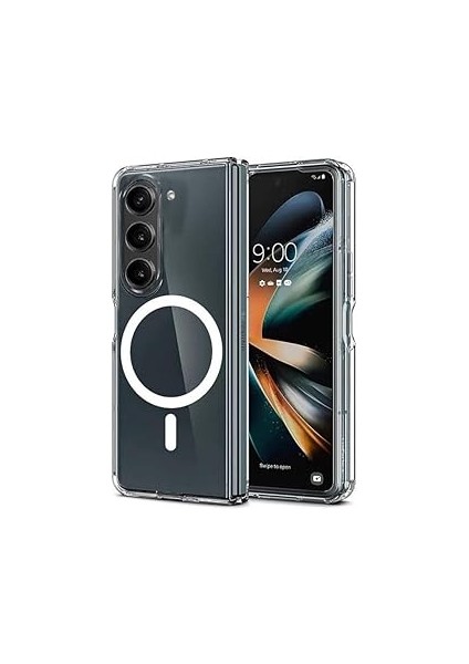 Ggm Aksesuar Z Fold 6 Için ile Uyumlu Arka Kısmı Şeffaf Kenarları Silikon Ya