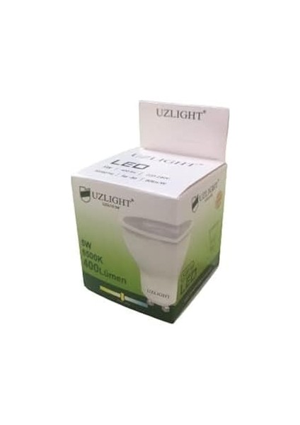 10 Adet Uzlight 5W LED Ampul GU10 Duy Beyaz Işık 6500K