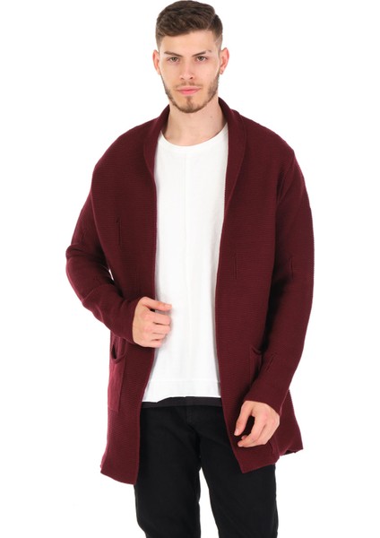 Erkek Oversize Uzun Triko Hırka – Çıtçıtlı, Cepli, Yumuşak Dokulu Rahat Fit 6380