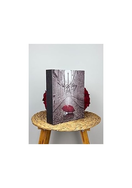 Rabsev Fotoğraf Albümü 10X15CM 200 Fotoğraf Kapasiteli Renkli Şemsiye Desenli Anı Albümü