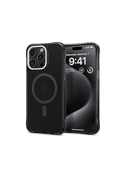 Spigen Ciel By Cyrill 15 ile Uyumlu Kılıf Sheer Mag Özellikli Black -