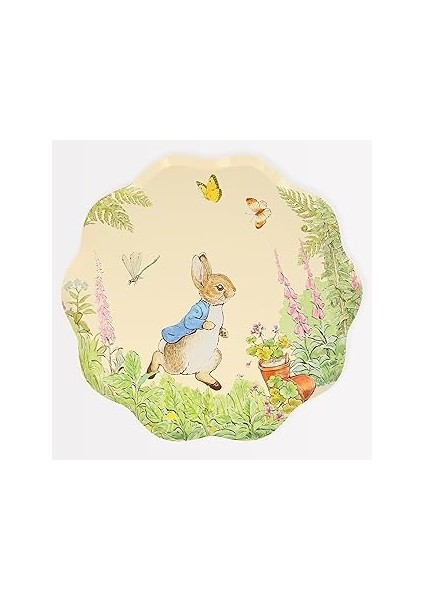 Meri Meri - Peter Rabbit Dinner Plates - Peter Rabbit Tabaklar - L - 8'li