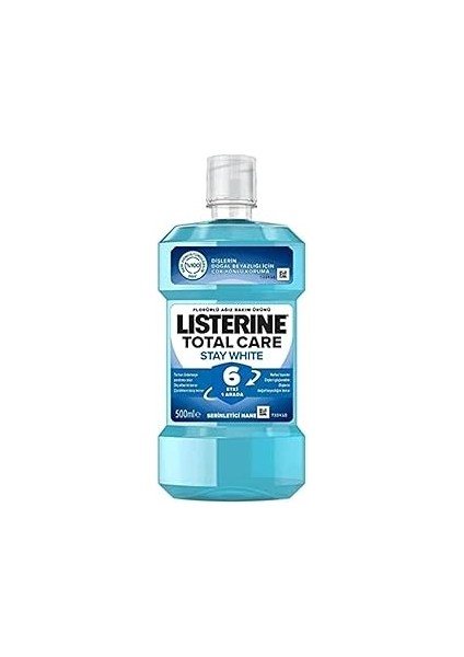 Listerine Total Care Stay White Günlük Ağız Bakım Suyu 500 ml