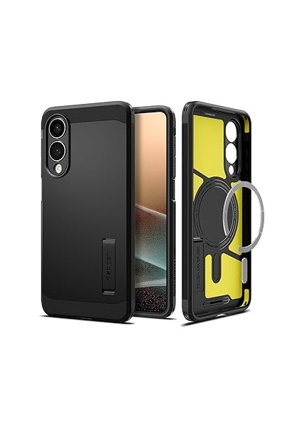 Spigen S25 Edge ile Uyumlu Ekstra Dayanıklı Kılıf Tough Armor Ai Hava Kanalı Teknolojisi Ask