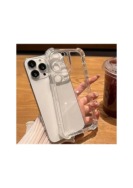 Merwish 15 Uyumlu Anti Shock Darbe Emici 15 (6.1') Şeffaf Silikon Tpu Clear Kı