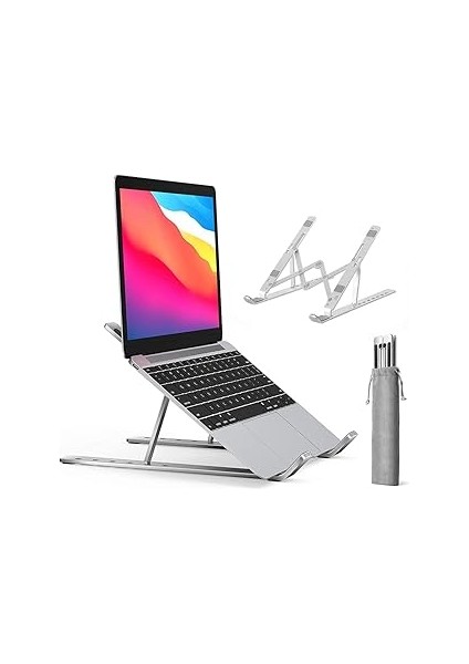 HT-119 Katlanır Laptop ve Tablet Standı, Siyah