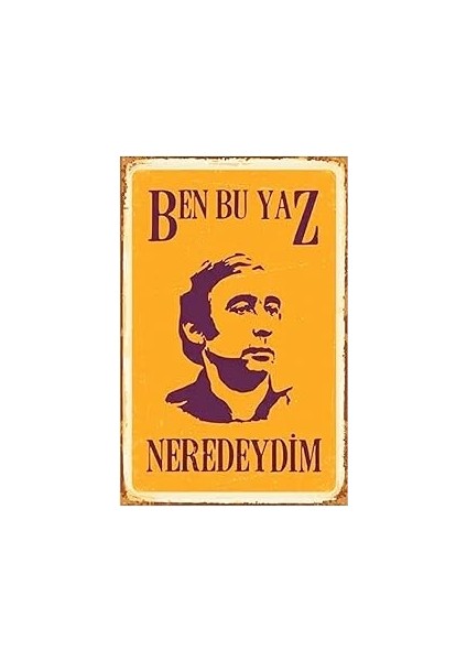 Dekolia Kuşe Kağıt Duvar Posteri Ben Bu Yaz Neredeydim Şener Şen DRTR0010