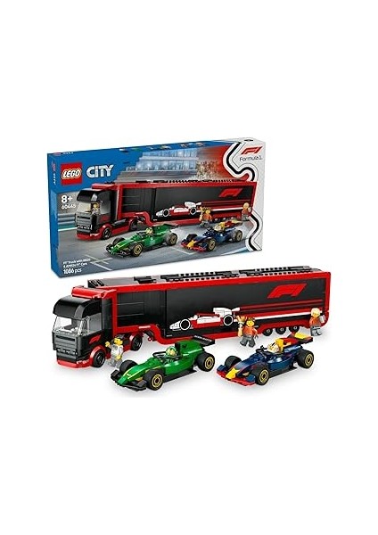 City RB20 ve AMR24 F1 Arabalı F1 Kamyonu 60445-8 Yaş ve Üzeri Çocuklar Için Yarış Arabalı Yara