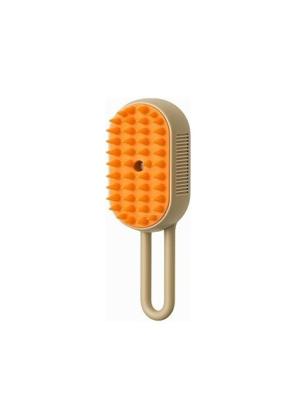 Busstier Buharlı Kedi Fırçası – 3'ü 1 Arada Tüy Temizleyici, Masaj ve Tırmık – USB Şarjlı, Su Hazne