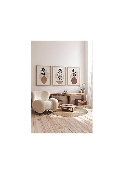 Artavessa Gerçek Ahşap Çerçeveli 3 Parça 3D Poster Tablo Seti - 3DARTSOHOSET53-1520