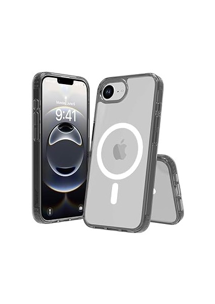 Buff Labs 16E ile Uyumlu Destekli Hybrid Şeffaf Kılıf, Darbe Emici Tpu + Pc Şeff