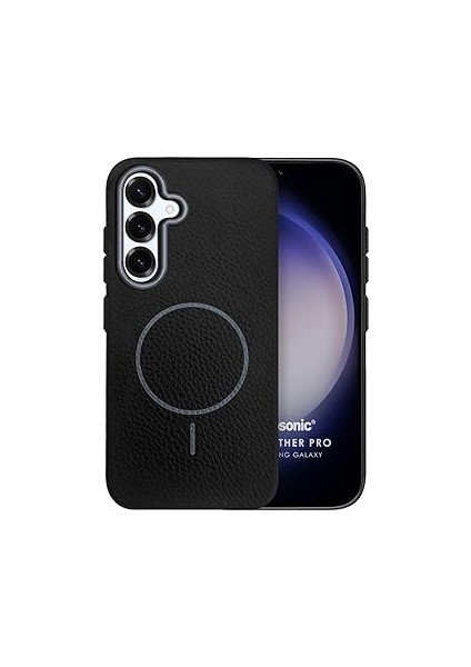 Microsonic S25 Kılıf Magleather Siyah [galaxy S25 ile Uyumlu Kılıf - S
