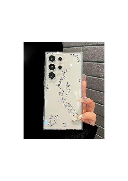 Lavderuar S25 ile Uyumlu SFF01 Şeffaf Desenli Telefon Kılıfı - Ince, Esnek, Darbe Önle