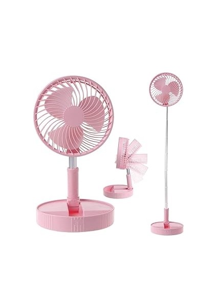 Güncelçarşı 4 Modlu Şarjlı Katlanabilir Yükseltilebilir Taşınabilir Teleskopik Fan Vantilatör Ön Ka