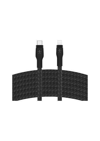 Belkin Boostcharge Flex Örgülü USB Tip C - Kablosu (2m/6,6 Ft), Mfi Sertifikalı 20W H