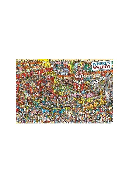 Buyartforless Poster Where's Waldo ? Visual Challange 36X24 Sanatsal Baskı Poster, Çok Renkli (Aq 2