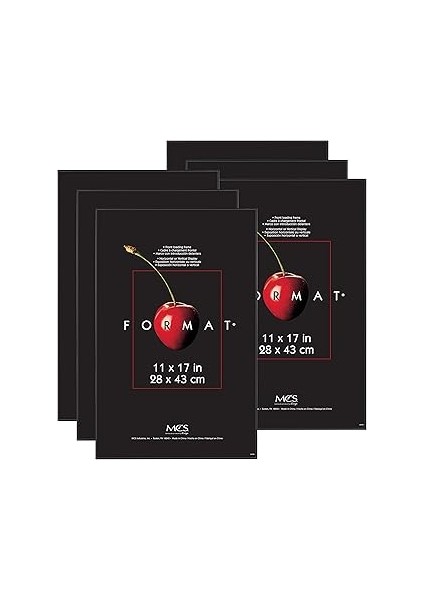 Mcs 11, 43 cm Format Çerçeve, Siyah, Plastik, Siyah, 28.447999999999997 x 1.524 x 43.68799999999999