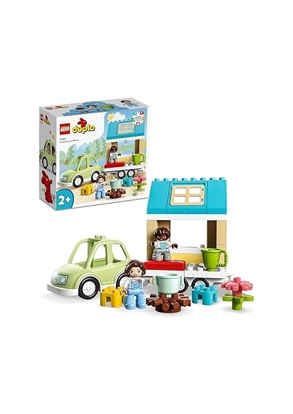 Duplo Kasabası Tekerlekli Aile Evi 10986 – 2 Yaş ve Üzeri Çocuklar Için Rol Oyununu Teşvik Ede