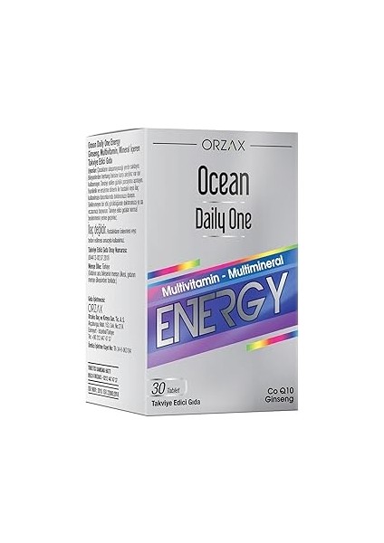 Ocean Daily One Multivitamin & Multimineral 30 Tablet Takviye Edici Gıda