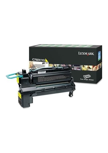(C792) C792X1YG Sarı Orjinal Toner Yüksek Kapasiteli