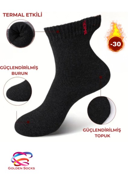 Erkek Kışlık Termal Çorap 3’lü Soğuğa Dayanıklı Ekonomik Isı Tutucu fırsatları