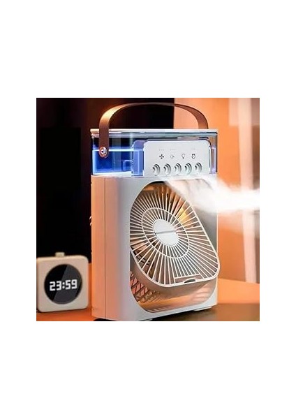 Coverzone Buharlı Hava Soğutucu, Taşınabilir Portatif Klima, Sulu Klima, 3 Rüzgar Hızı,