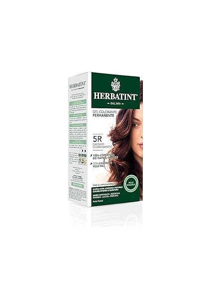 Herbatint 5r Chatain Clair Cuivre Açık Bakır Kahve Saç Boyası, 150 ml
