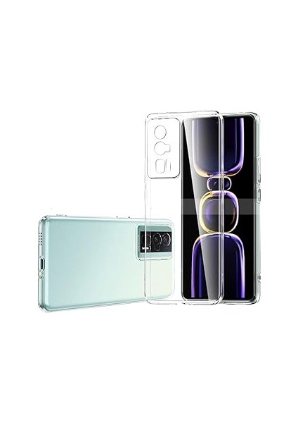 F5 ile Uyumlu Kapak Kamera Korumalı Süper Silikon Şeffaf Kılıf