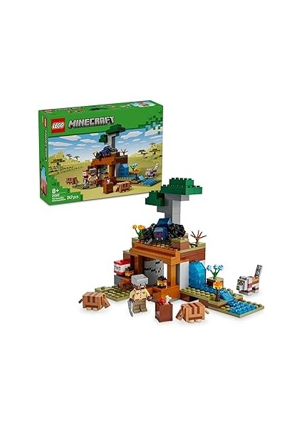 Minecraft Armadillo Maden Keşfi 21269 – 8 Yaş ve Üzeri Erkek ve Kız Çocuklar Için Mağara Örümc