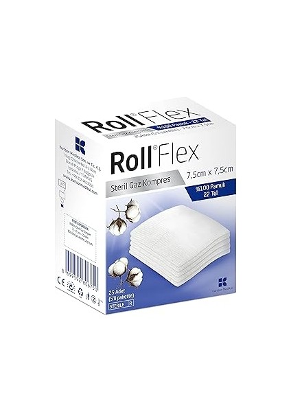 Roll 131405 Flex Gaz Kompres 7.5cm x 7.5cm 25 Li