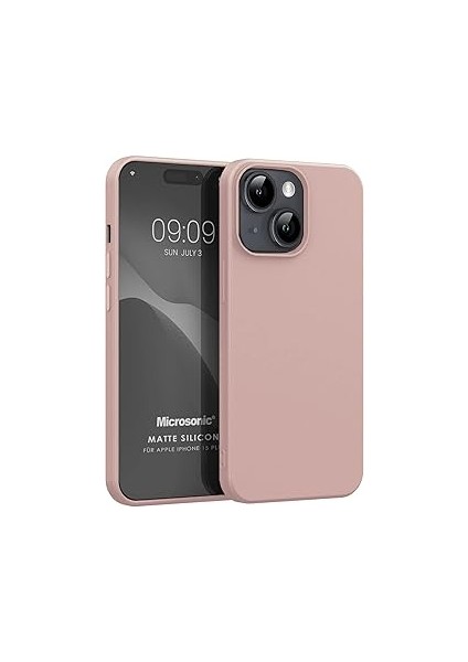 Microsonic Kılıf Matte Silicone 15 Için Rose [ıphone 15 ile Uyumlu Kılı