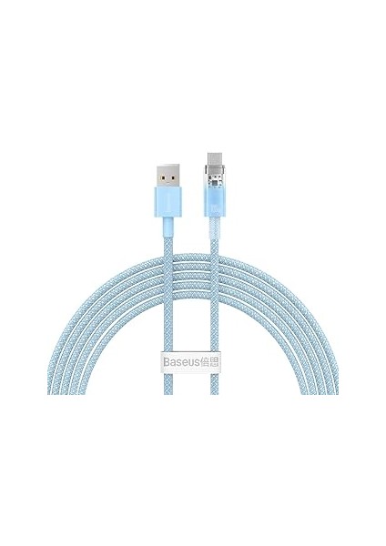 Explorer Serisi Hızlı Şarj Kablosu Akıllı Sıcaklık Kontrolü USB To Type-C 100W, 2m,