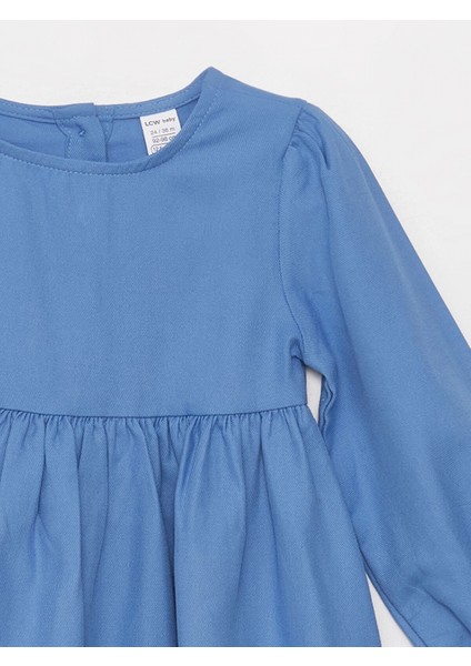 Lcw Baby Mavi Bisiklet Yaka Kız Bebek Elbise ve Süveter 2'li Takım indirimleri