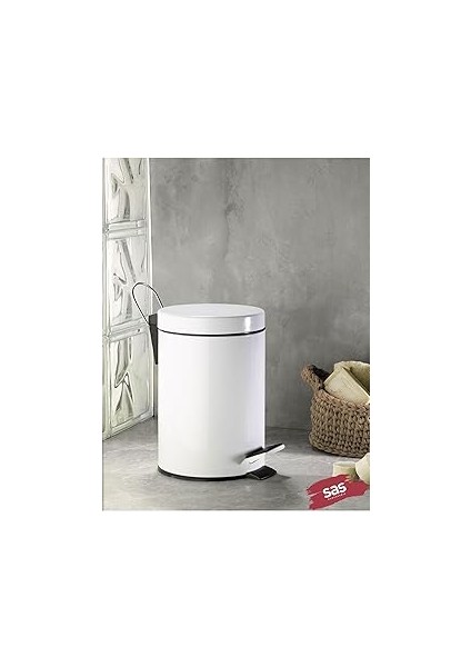 Garanti Metal 1001 Pedallı Çöp Kovası (3 Litre)