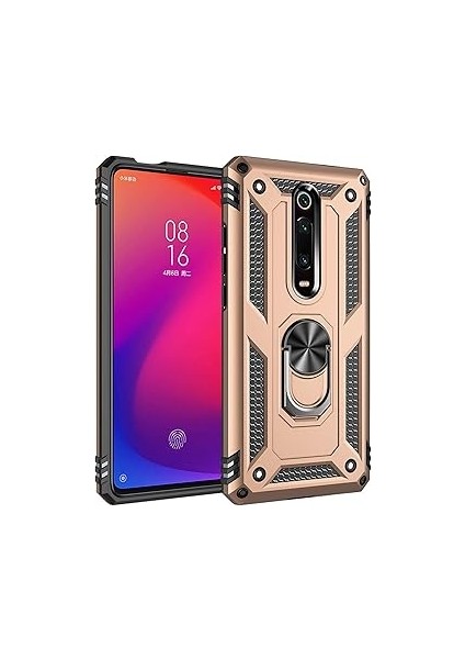 Microsonic K20 Için Kılıf Military Ring Holder [redmi K20 ile Uyumlu Kılıf -
