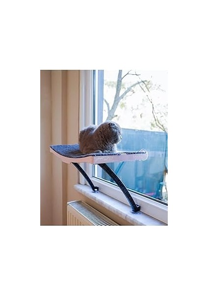 Atapet Cama Asılan Vantuzlu Plastik Kedi Yatağı (Pembe)