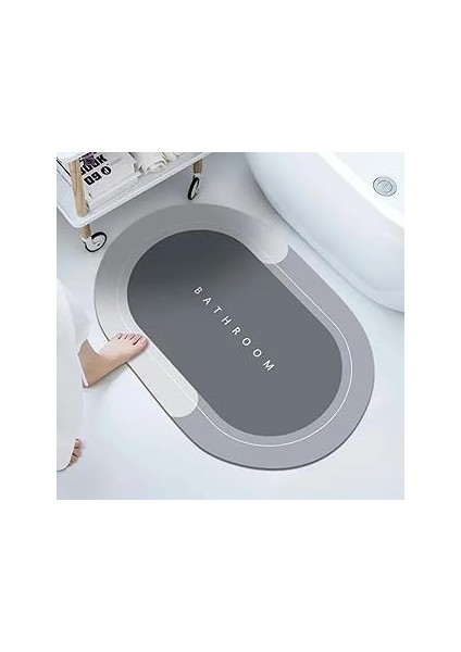 Jouis Sihirli Su Emici Banyo Paspası Kaymaz Tabanlı Abdest,duş ve Lavabo,tezgah Önü Paspası