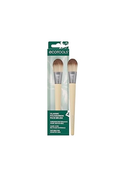 Ecotools Ecotools Bamboo Flat Foundation Blush Fondöten Fırçası 1202 (1 Adet)