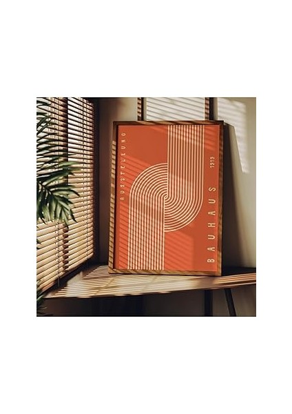 Fark Tanıtım Bauhaus Çerçevesiz Poster, Dekoratif Çerçevesiz Poster, Tablo, Bauhaus-10, 50 x