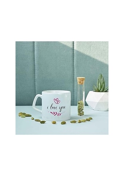 Hediyesepeti I Love You Baskılı Kahve Bardağı Kupa Bardak Çay Kahve Bardağı