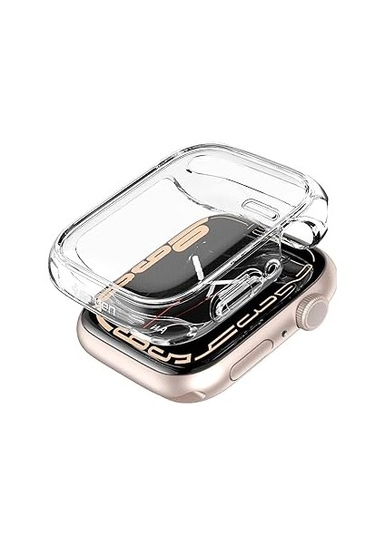 Spigen Watch ile Uyumlu 41MM (Seri 9/8/7) Kılıf Hybrid Crystal Clear - ACS04613