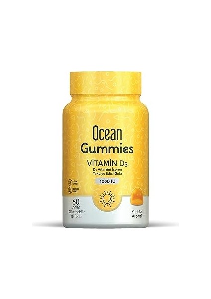 Ocean Gummies Vitamin D3 1000 Form