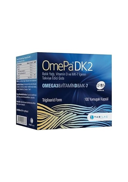 Omepa Dk2 Yumuşak 100 Kapsül
