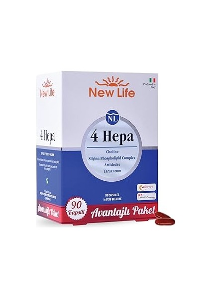 New Life 4 Hepa - 90 Kapsül